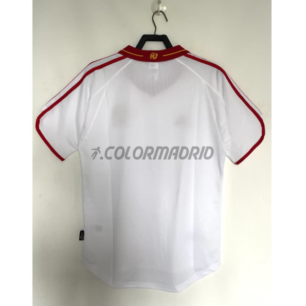 Camiseta España Segunda Equipación Retro 2000 Blanco