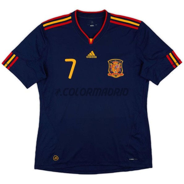Camiseta DAVID VILLA 7 España Segunda Equipación Retro 2010