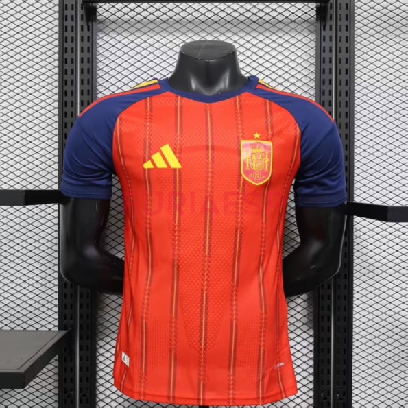 Camiseta España Primera Equipación Mundial 2026 Rojo/Azul (EDICIÓN JUGADOR)