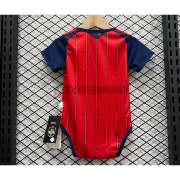 Camiseta España Primera Equipación 2025/2026 Rojo/Azul Baby