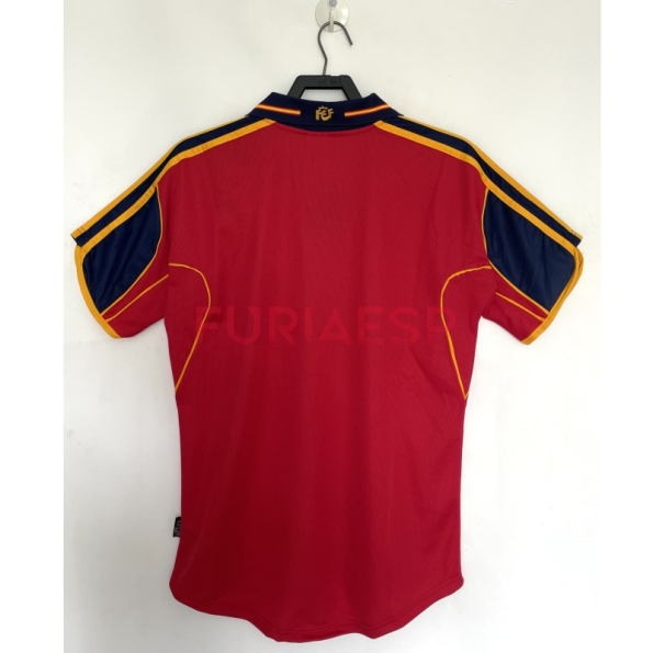 Camiseta España Primera Equipación Retro 2000 Rojo