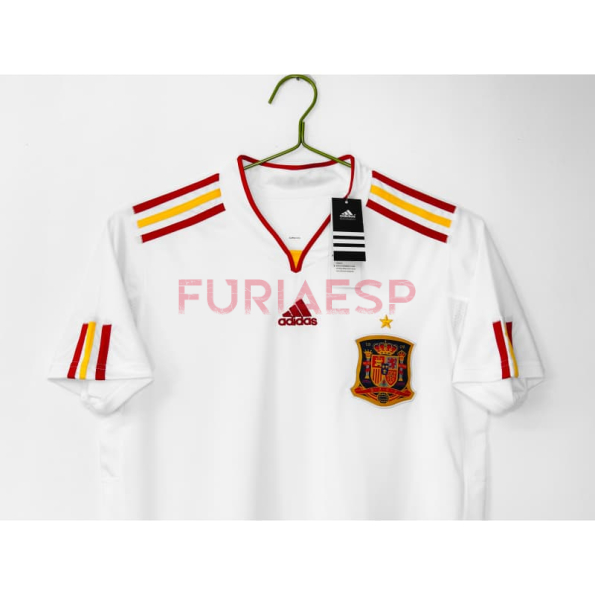 Camiseta España Segunda Equipación Retro 2011/12 Blanco