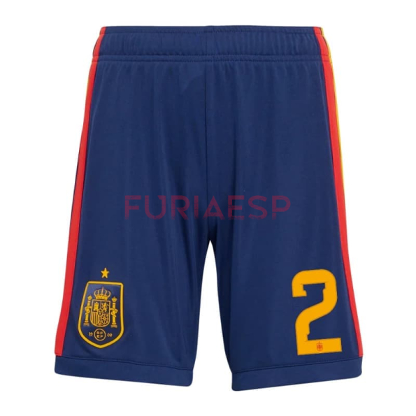 Camiseta Marc Pubill 2 España Primera Equipación Mundial 2026 Rojo/Azul