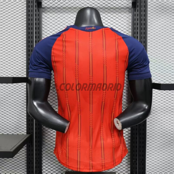 Camiseta España Primera Equipación Mundial 2026 Rojo/Azul (EDICIÓN JUGADOR)