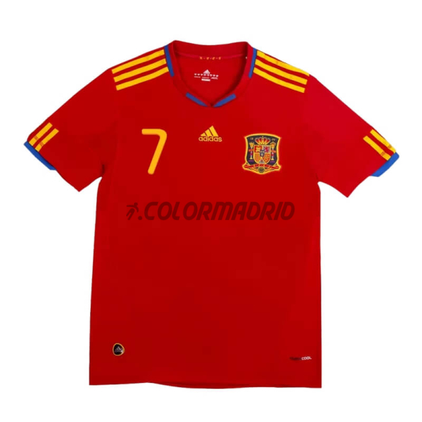 Camiseta DAVID VILLA 7 España Primera Equipación Retro 2010