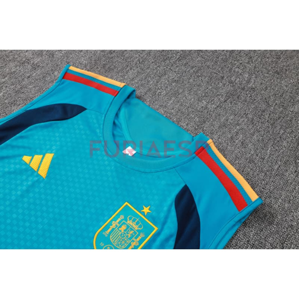 Camiseta De Entrenamiento España Sin Mangas 2026 Kit Azul Real