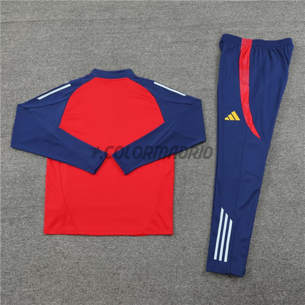 Sudadera de Entrenamiento España 2024 Kit Rojo/Azul Oscuro