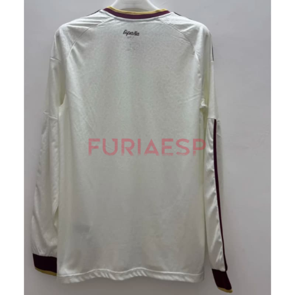 Camiseta España Segunda Equipación Mundial 2026 ML Blanco 2 Estrellas