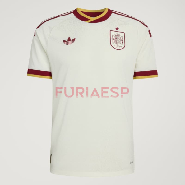 Camiseta España Segunda Equipación Mundial 2026 Blanco Edición Campeones