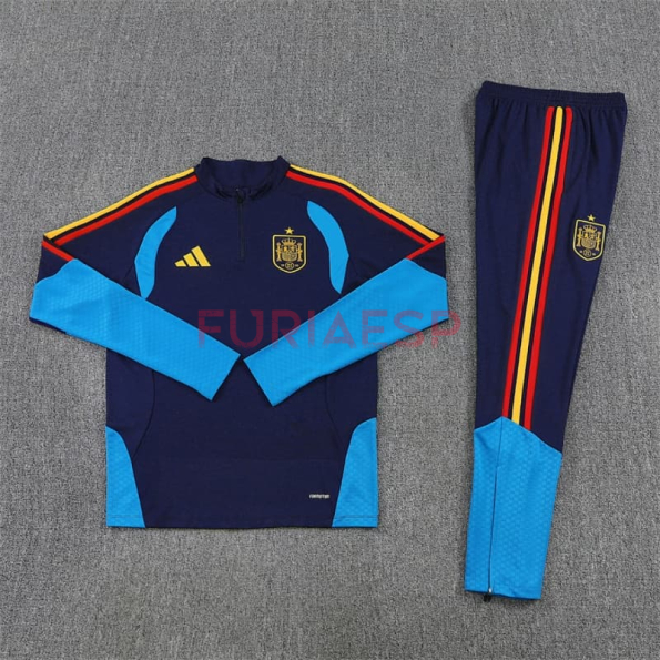 Sudadera de Entrenamiento España 2026 Kit Azul Oscuro