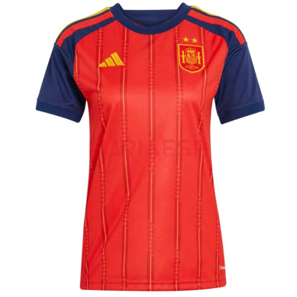 Camiseta España Primera Equipación Mundial 2026 Rojo/Azul Mujer 2 Estrellas