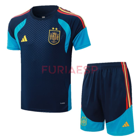 Camiseta de Entrenamiento España 2026 Kit Azul Marino 2 Estrellas