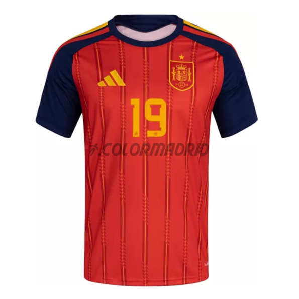 Camiseta Lamine Yamal 19 España Primera Equipación 2026 Rojo/Azul