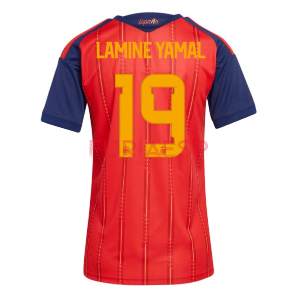 Camiseta Lamine Yamal 19 España Primera Equipación 2026 Rojo/Azul Mujer