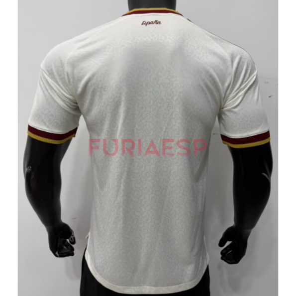 Camiseta España Segunda Equipación Mundial 2026 Blanco/Rojo (EDICIÓN JUGADOR) 2 Estrellas
