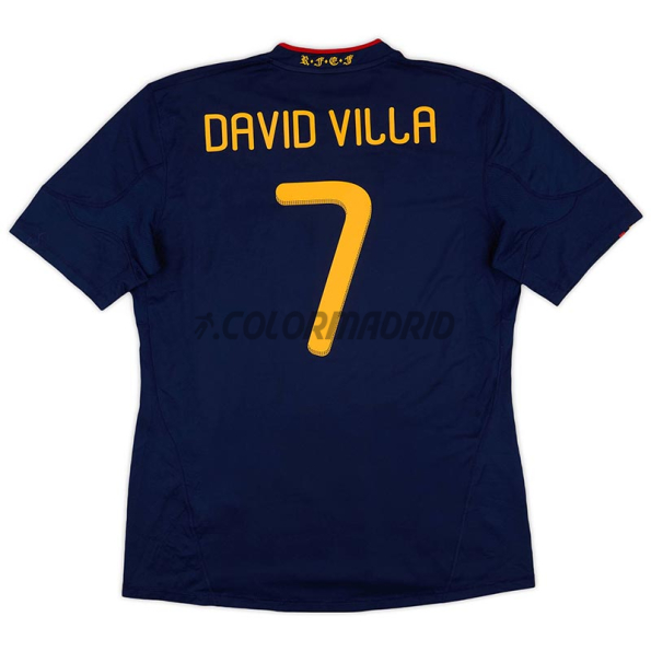 Camiseta DAVID VILLA 7 España Segunda Equipación Retro 2010