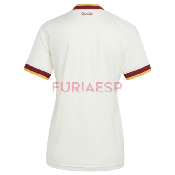 Camiseta España Segunda Equipación Mundial 2026 Blanco Mujer 2 Estrellas