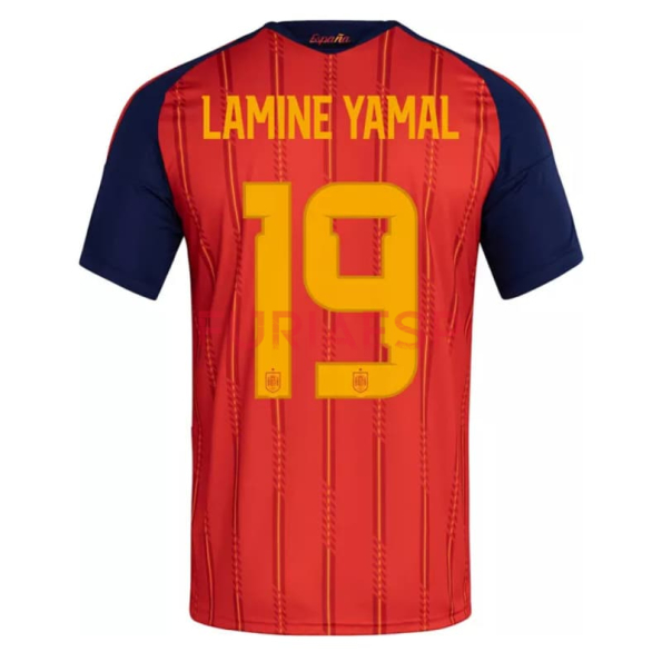 Camiseta Lamine Yamal 19 España Primera Equipación 2026 Rojo/Azul