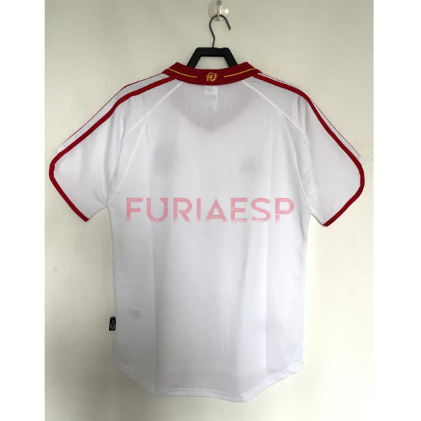 Camiseta España Segunda Equipación Retro 2000 Blanco