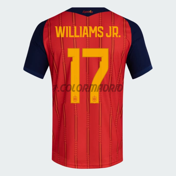 Camiseta Williams Jr. 17 España Primera Equipación 2026 Rojo/Azul