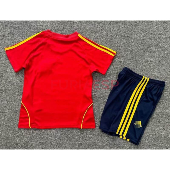 Camiseta España Primera Equipación Retro 2008 Niño Kit