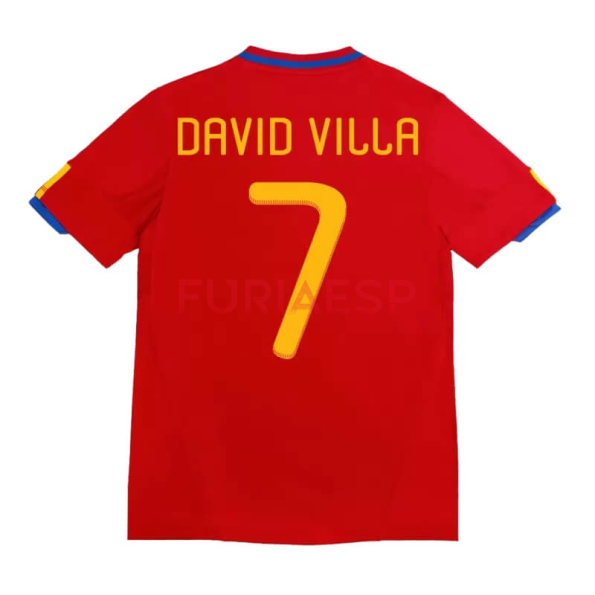 Camiseta DAVID VILLA 7 España Primera Equipación Retro 2010