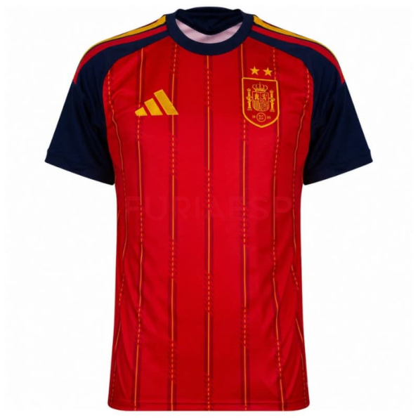 Camiseta España Primera Equipación Mundial 2026 Rojo/Azul 2 Estrellas
