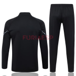 Sudadera De Entrenamiento Manchester City 2025/2026 Niño Kit Negro con Estampado en Manga