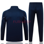 Sudadera De Entrenamiento Olympique Marsella 2025/2026 Niño Kit Azul Marino/Verde