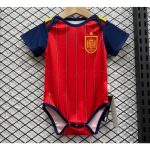 Camiseta España Primera Equipación 2025/2026 Rojo/Azul Baby