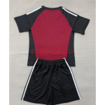 Camiseta de Portero España Segunda Equipación Mundial 2026 Rojo/Negro Niño Kit