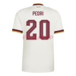 Camiseta Pedri 20 España Segunda Equipación Mundial 2026 Blanco/Rojo