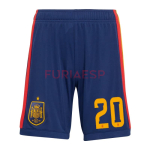 Camiseta Pedri 20 España Primera Equipación 2026 ML Rojo/Azul