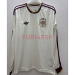 Camiseta España Segunda Equipación Mundial 2026 ML Blanco 2 Estrellas
