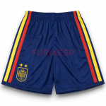 Pantalón Corto España Primera Equipación Mundial 2026 Azul 2 Estrellas
