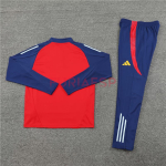 Sudadera de Entrenamiento España 2024 Kit Rojo/Azul Oscuro