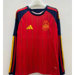 Camiseta España Primera Equipación Mundial 2026 ML Rojo/Azul 2 Estrellas