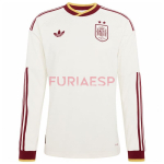 Camiseta España Segunda Equipación Mundial 2026 ML Blanco 2 Estrellas
