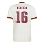 Camiseta Rodrigo 16 España Segunda Equipación Mundial 2026 Blanco/Rojo