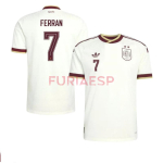 Camiseta Ferran 7 España Segunda Equipación Mundial 2026 Blanco 2 Estrellas