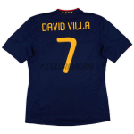 Camiseta DAVID VILLA 7 España Segunda Equipación Retro 2010