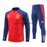 Sudadera de Entrenamiento España 2024 Kit Rojo/Azul Oscuro