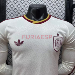 Camiseta España Segunda Equipación Mundial 2026 ML Blanco/Rojo (EDICIÓN JUGADOR)