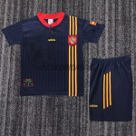 Camiseta España Segunda Equipación Retro 1996 Azul Niño Kit