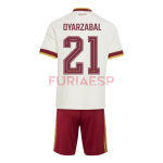 Camiseta Oyarzabal 21 España Segunda Equipación Mundial 2026 Blanco/Rojo Niño Kit
