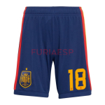 Camiseta Zubimendi 18 España Primera Equipación 2026 Rojo/Azul Niño Kit