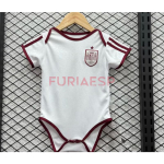 Camiseta España Segunda Equipación Mundial 2026 Blanco Baby