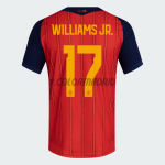 Camiseta Williams Jr. 17 España Primera Equipación 2026 Rojo/Azul