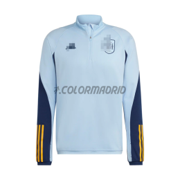 Sudadera De Entrenamiento España 2022 Azul Claro