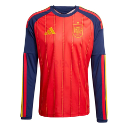 Camiseta España Primera Equipación Mundial 2026 ML Rojo/Azul